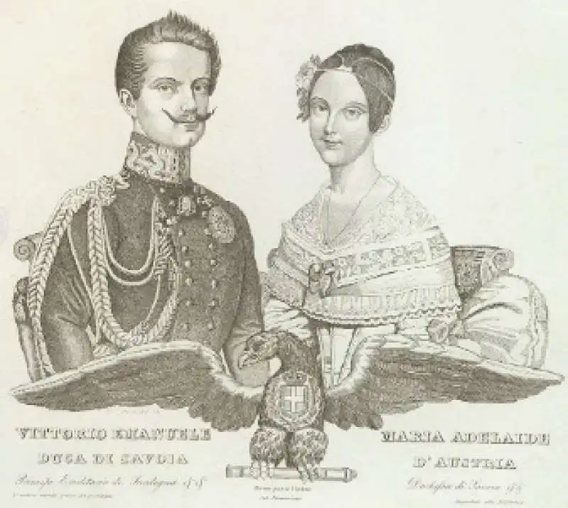 vittorio emanuele ii e maria adelaide d'asburgo lorena  2