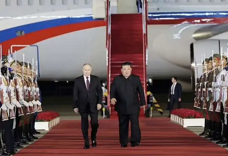 vladimir putin e kim jong un a pyongyang  1