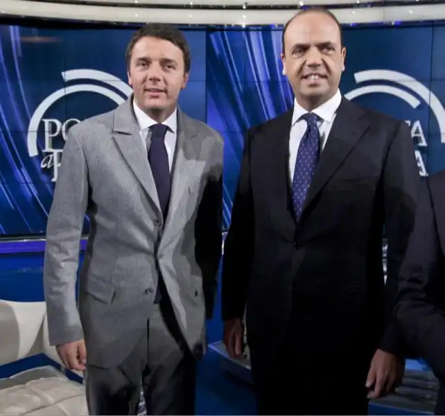 ALFANO RENZI FOTO LAPRESSE