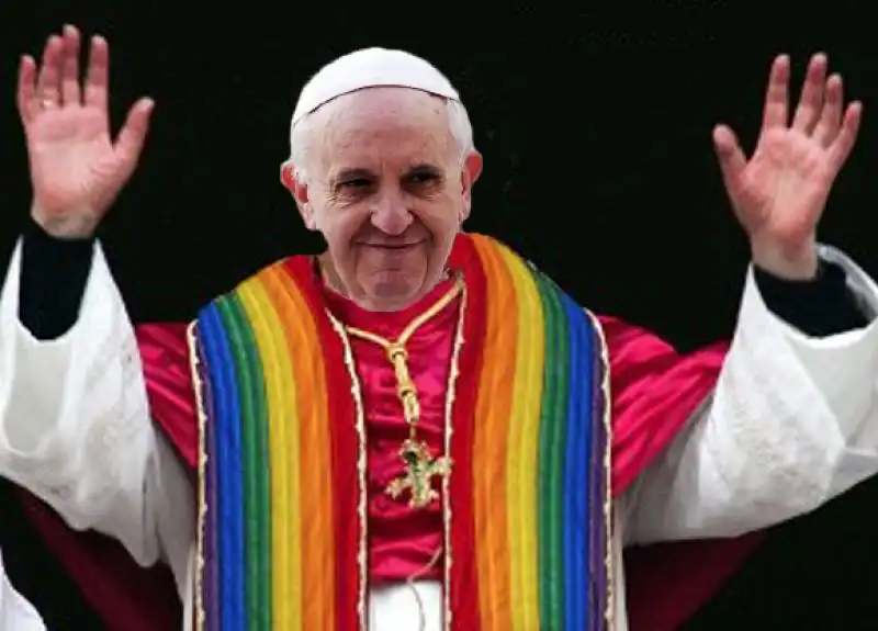 BERGOGLIO CON SCIARPA GAY