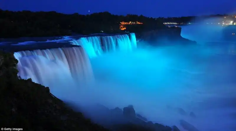 CASCATE DEL NIAGARA FESTEGGIANO NASCITA ROYAL BABY 