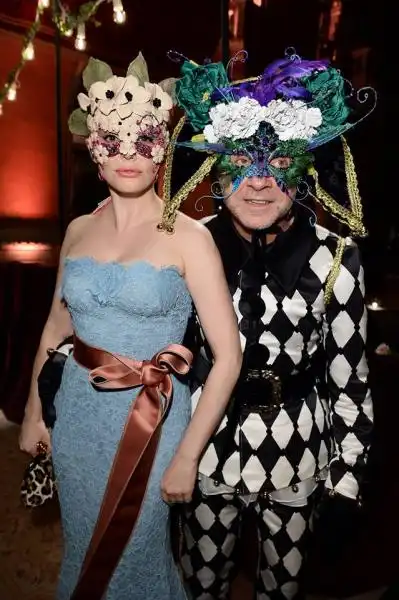 Domenico Dolce with Rose McGowan 