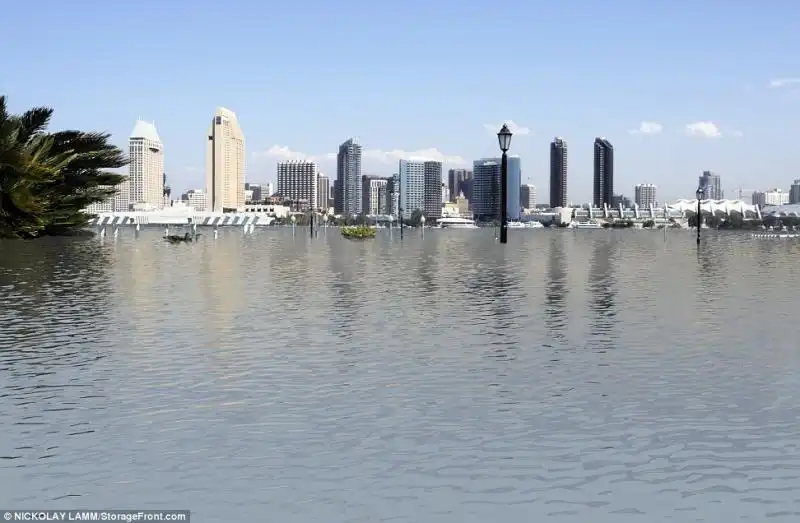 EFFETTO INNALZAMENTO DEL LIVELLO DEL MARE SAN DIEGO SOMMERSA 