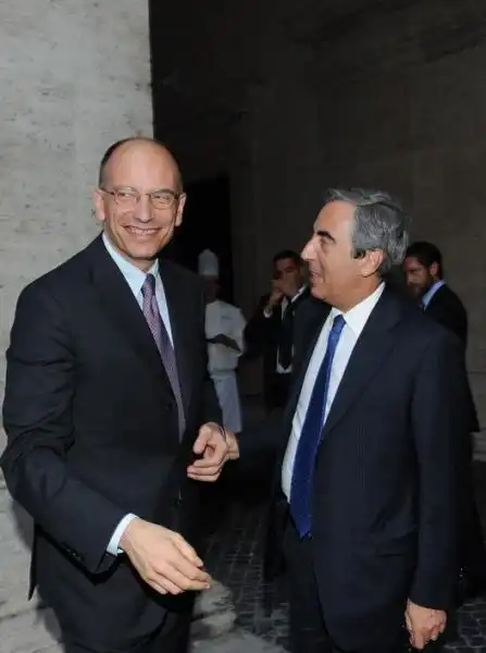 Enrico Letta Maurizio Gasparri 