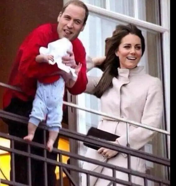 FOTOMONTAGGI ROYAL BABY 