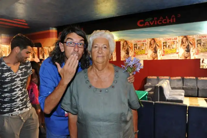 Gabriele Paolini con la mamma 