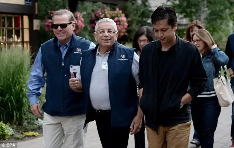 SUN VALLEY CONFERENCE BEN SILBERMANN DI PINTEREST DAVID ZASLAV DI DISCOVERY COMMUNICATION E DAVID STERN DI NBA 