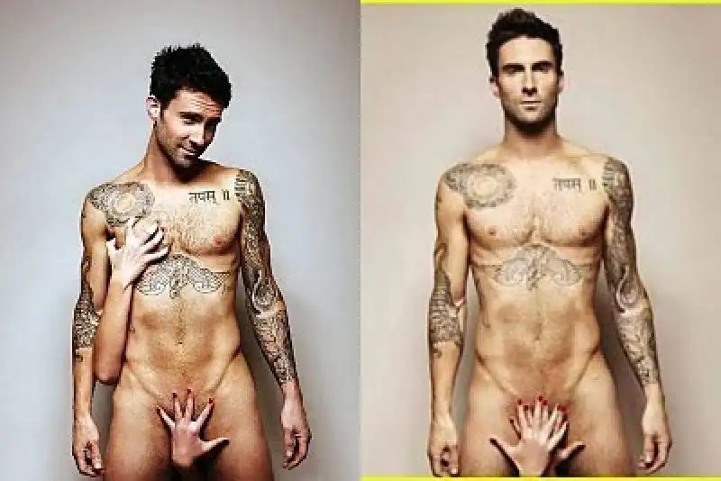 adam levine nudo