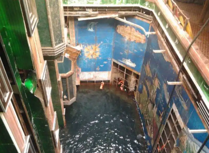 atrio della concordia trasformato in piscina