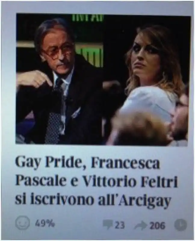 barbara d urso esulta per feltri e pascale all arcigay