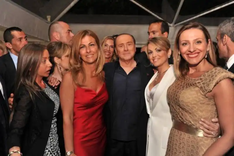 cena fund raising di forza italia   berlusconi   maria rosaria rossi   francesca pascale 