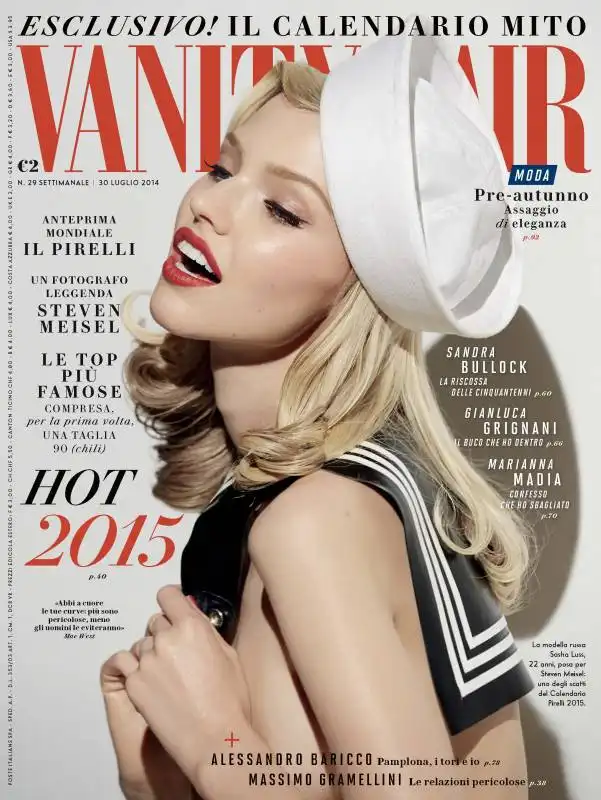 COPERTINA VANITY FAIR 22 LUGLIO 2014