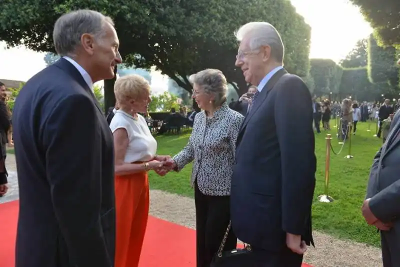 john phillips con mario monti e signora