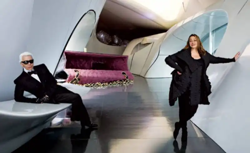  karl lagerfeld  e zaha hadid