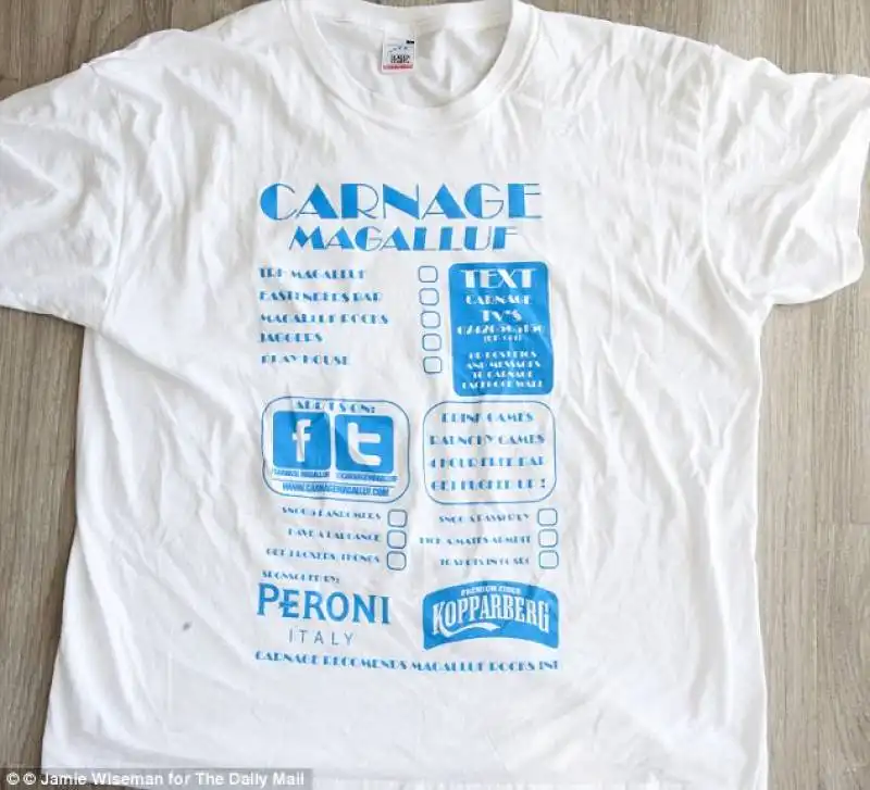 la maglia feticcio del carnage magaluf