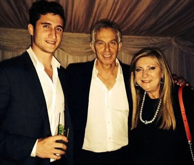 michael pennisi e sarina russo con tony blair