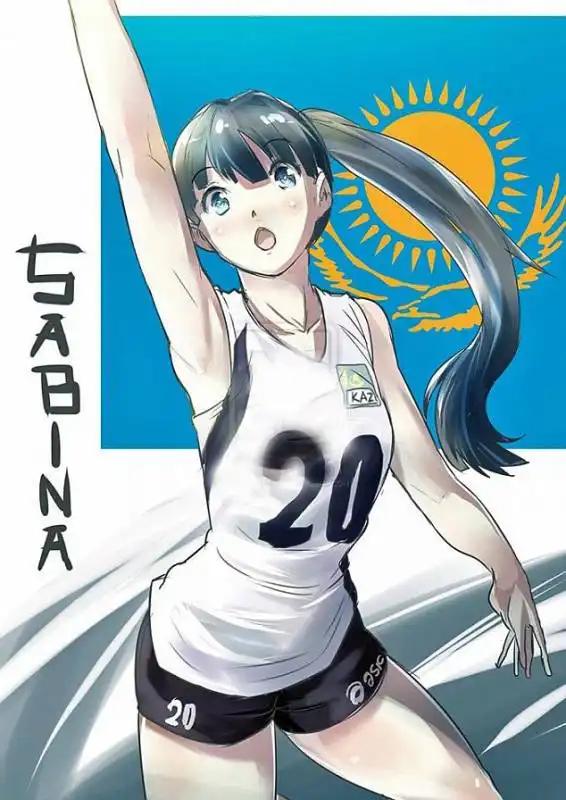 sabina altynbekova in versione anime