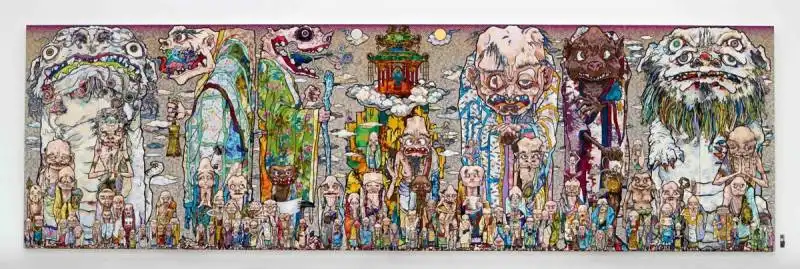 takashi murakami 326 100 arhats, 2013