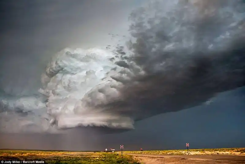 tempesta rotante in new mexico