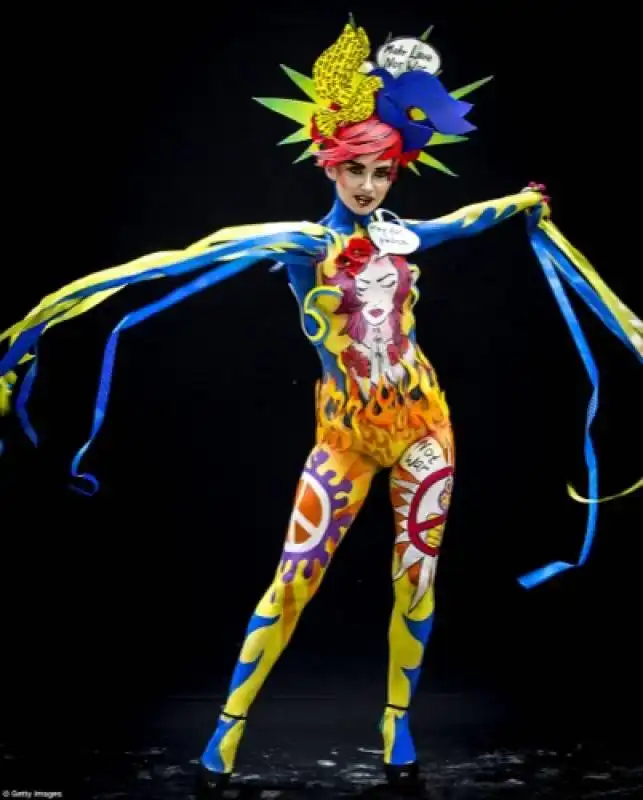 world bodypainting festival dedicato alla pop art