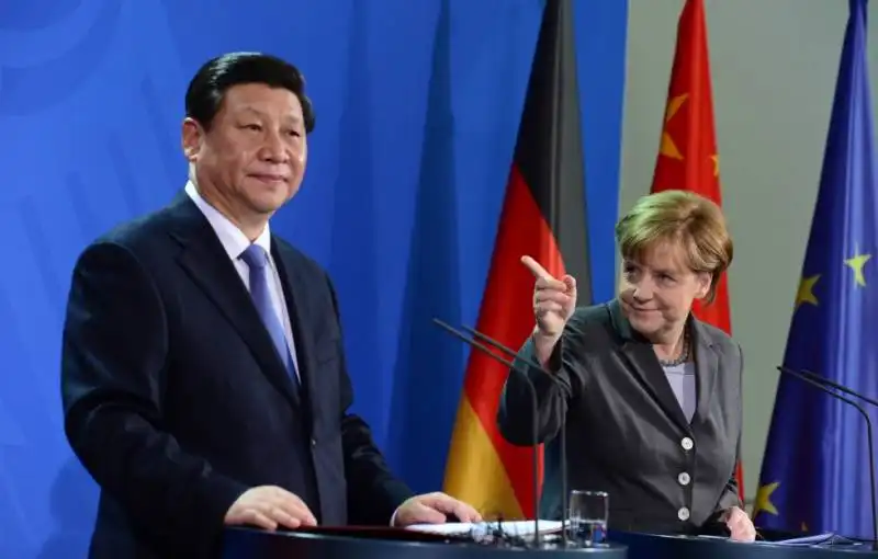 xi jinping angela merkel