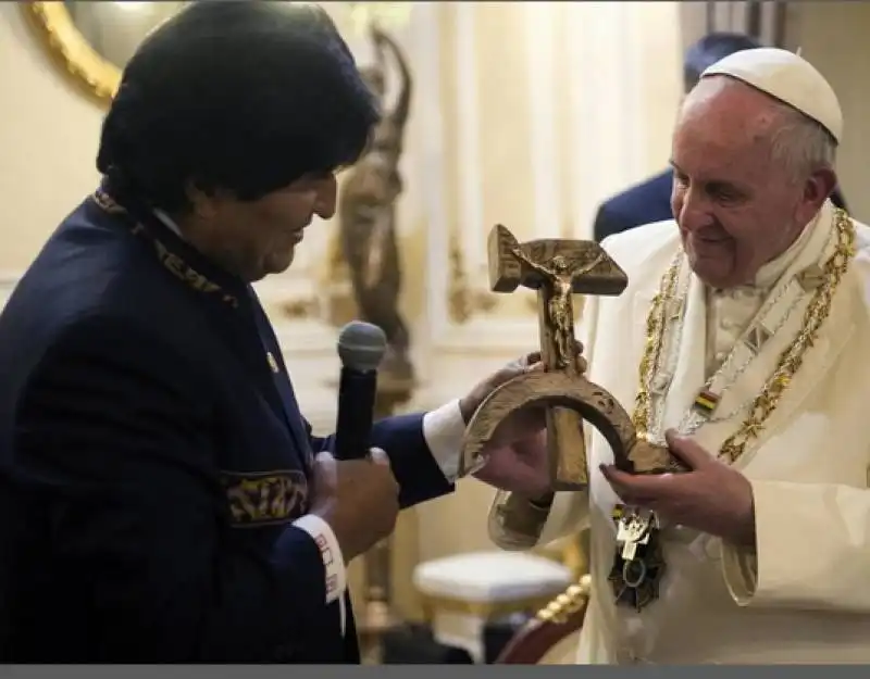 bergoglio e evo morales 5