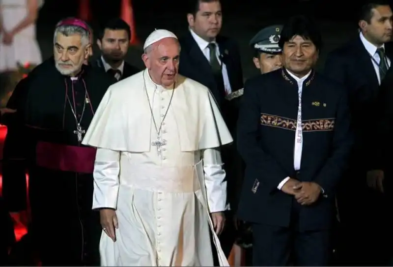 bergoglio e evo morales 