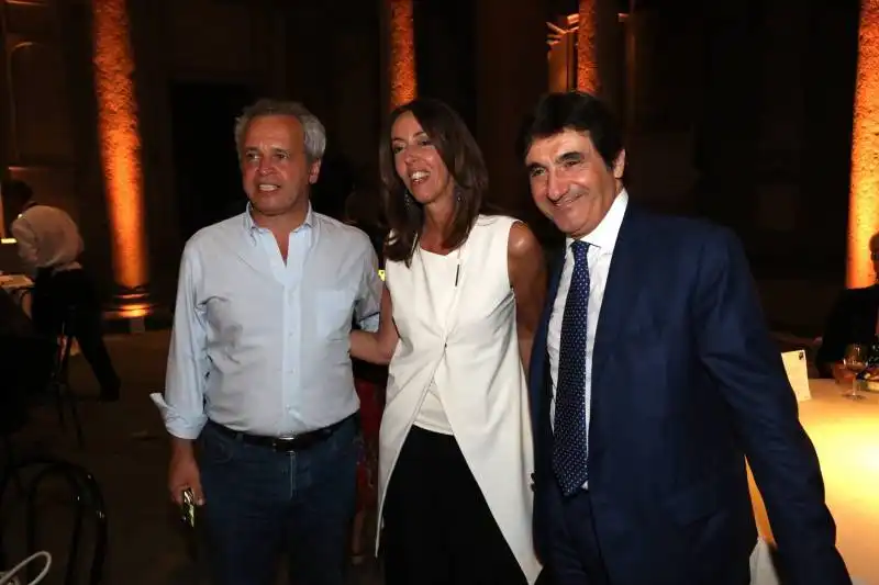 enrico mentana, alessandra sardoni, urbano cairo