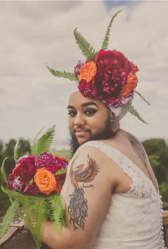 harnaam kaur in abito da sposa