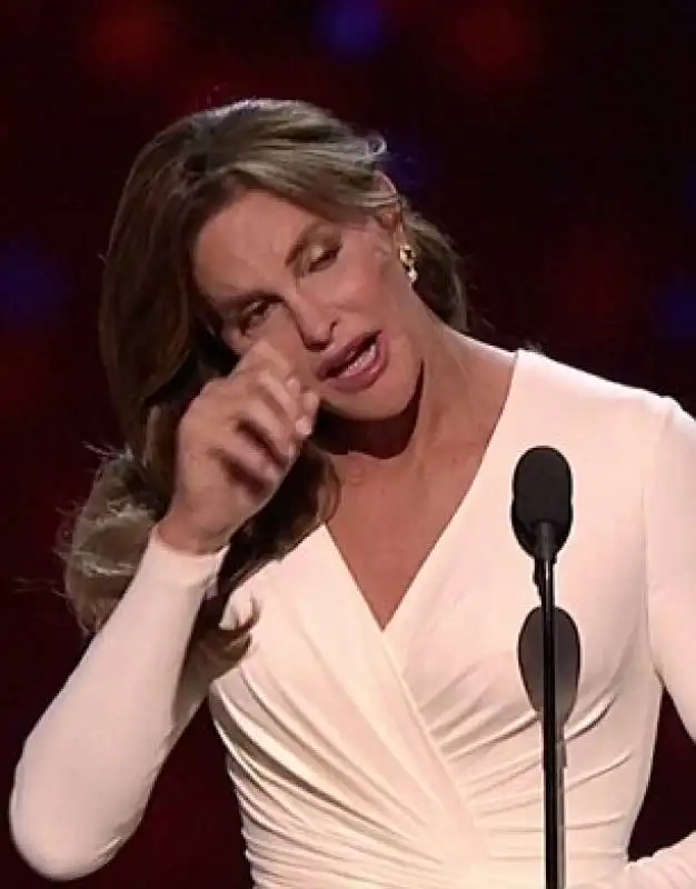 la jenner in lacrime agli espys