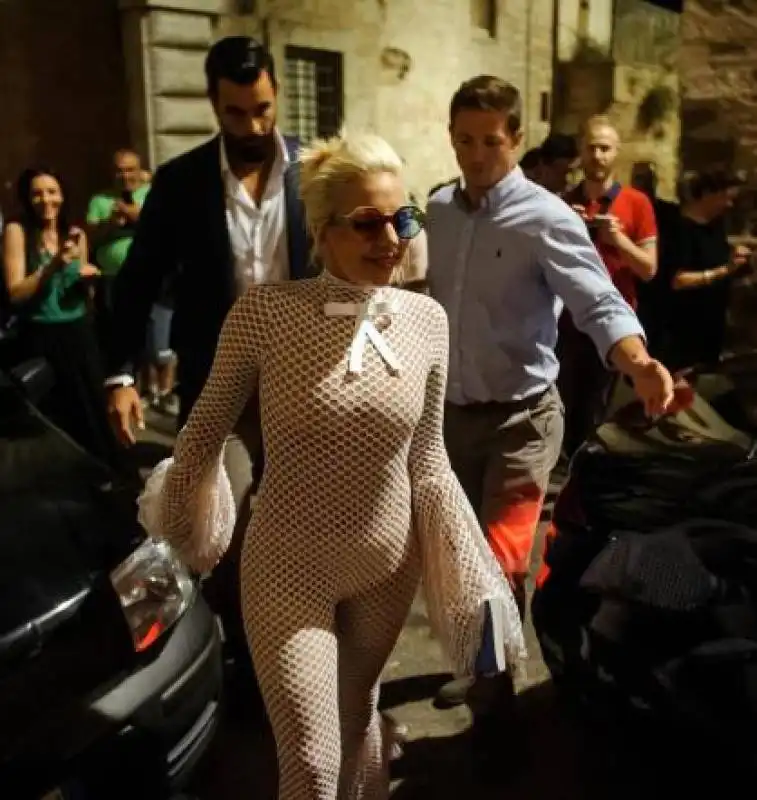 lady gaga arriva a perugia