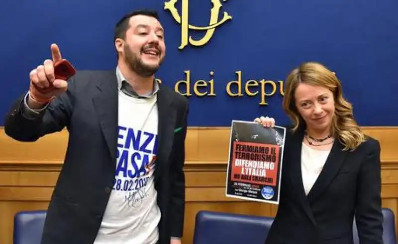 matteo salvini giorgia meloni