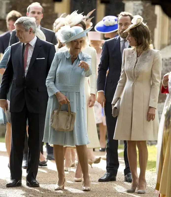 michael middleton con camilla e james shand e carole