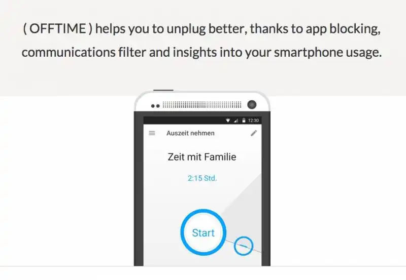 OFFTIME APP PER SUPERARE LA DIPENDENZA DA SMARTPHONE