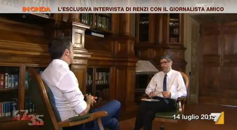 renzi riotta intervista parallelo italia sbertucciato da in onda