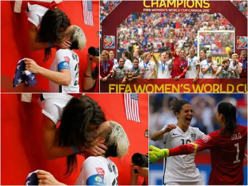 USA MONDIALI FEMMINILI BACIO