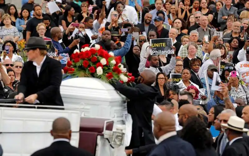 Black Power ai funerali di Philando Castile 