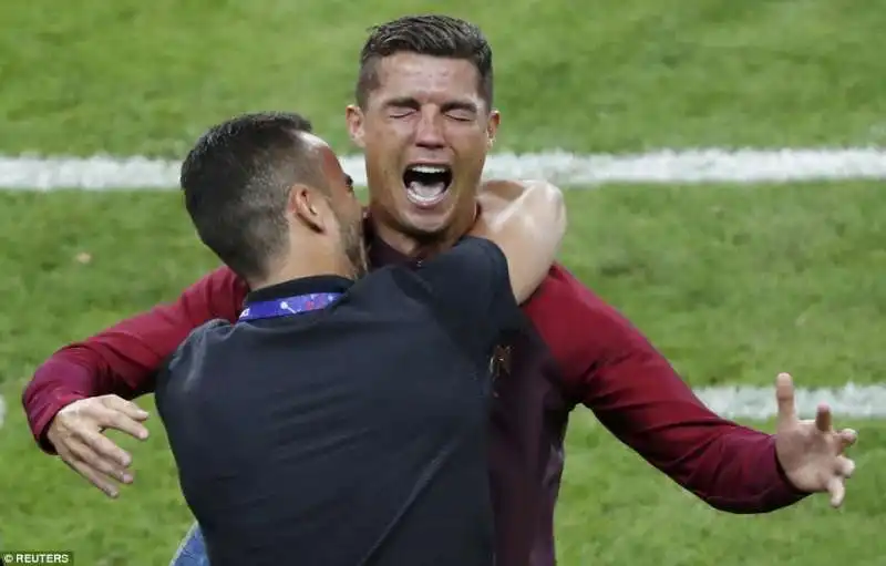 cristiano ronaldo lacrime di gioia