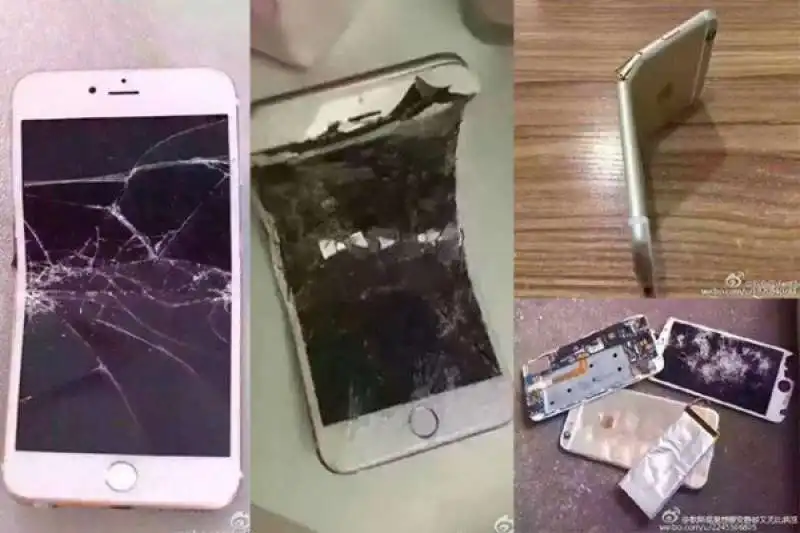 i cinesi fracassano gli iphone