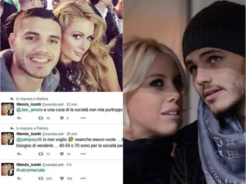 ICARDI WANDA NARA PARIS HILTON