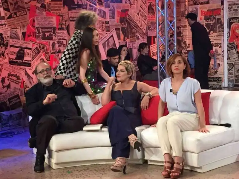 Marco Giusti, Cristina Donadio alias Scianel e Cristiana Dell’Anno alias Patrizia - stracult 