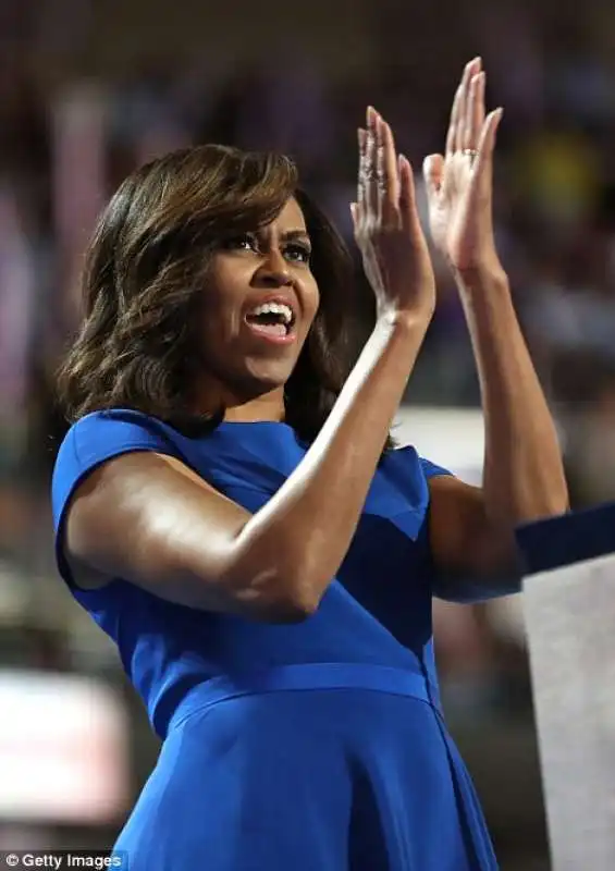 michelle obama alla convention democratica 2