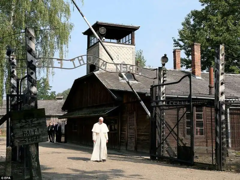 papa bergoglio a auschwitz  1