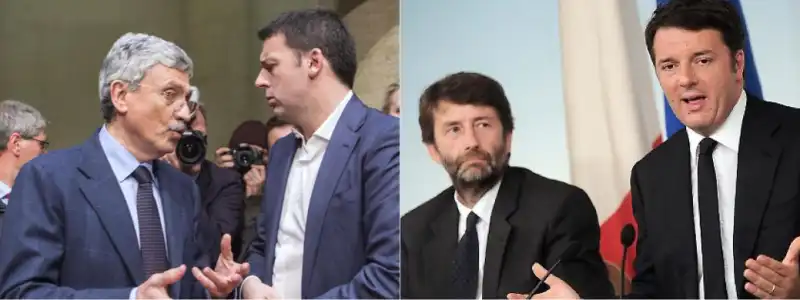 RENZI FRANCESCHINI DALEMA