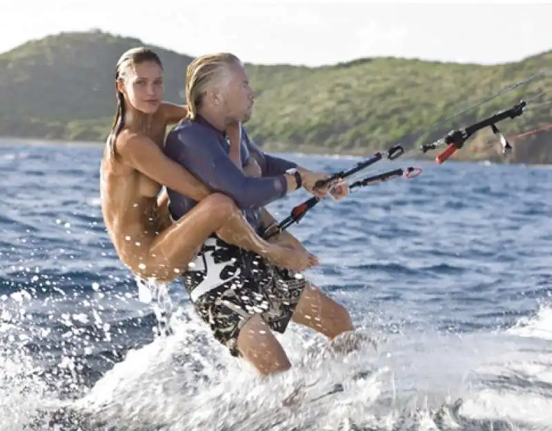 richard branson in vacanza 