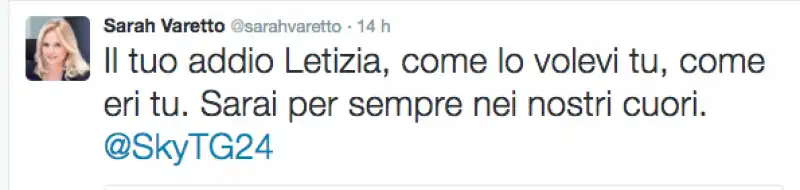 SARAH VARETTO TWEET