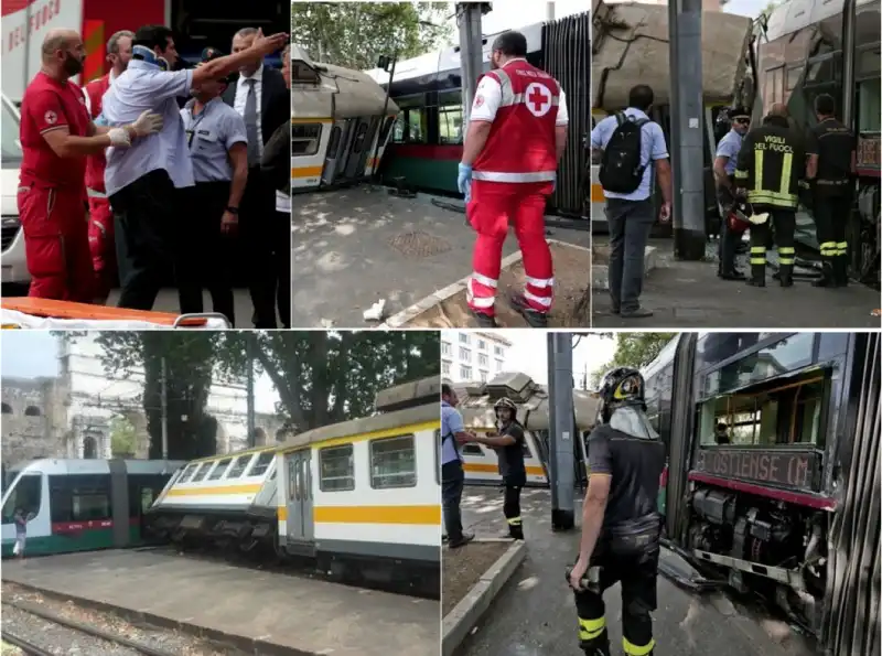 SCONTRO TRAM TRENINO ROMA