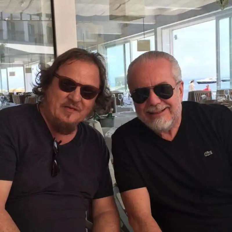 ZUCCHERO E AURELIO DE LAURENTIIS 