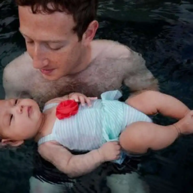 ZUCKERBERG CON LA FIGLIA