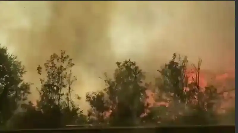 AUTOSTRADA A1 INCENDIO